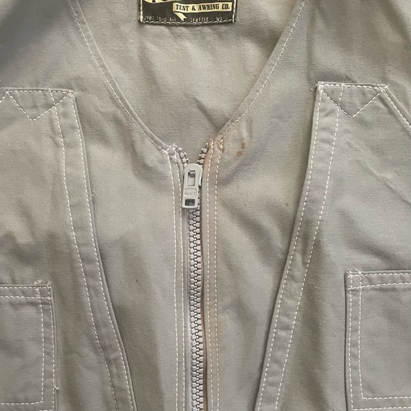 Vintage Men’s hunting vest rare Puget Sound extinct brand - Picture 4 of 8
